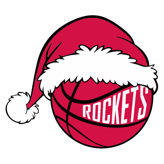 Houston Rockets Basketball Christmas hat logo iron on paper